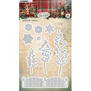 Jenine's Mindful Art Festive Nostalgia Collection - Cutting Dies - Winter Trees [JMA-FN-CD905]